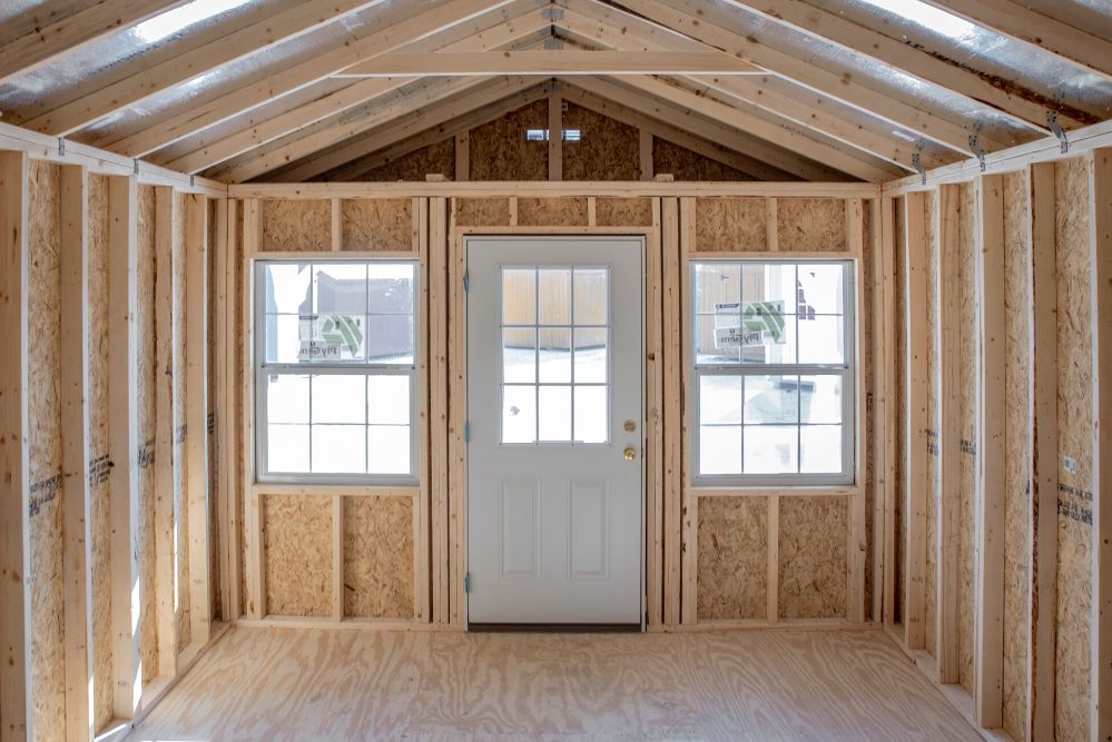 built by craftsman - shed interior