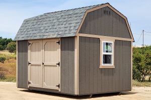 10x12 D Grey with Clay Lofted Barn