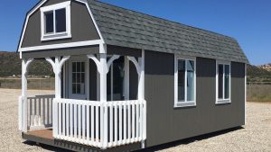 tecate sheds gray lofted cabin