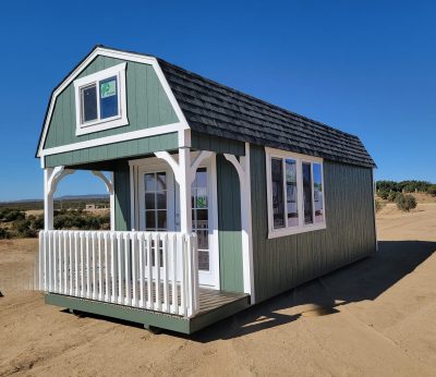 10x24 Lofted Cabin W/Porch